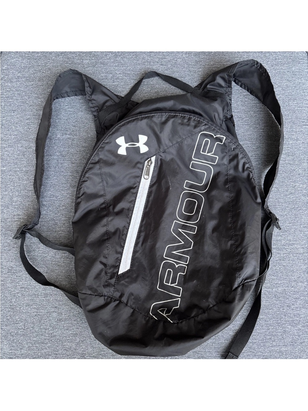 Under Armour Adaptable Packable Backpack Lightweight Zip Black Water Repellant